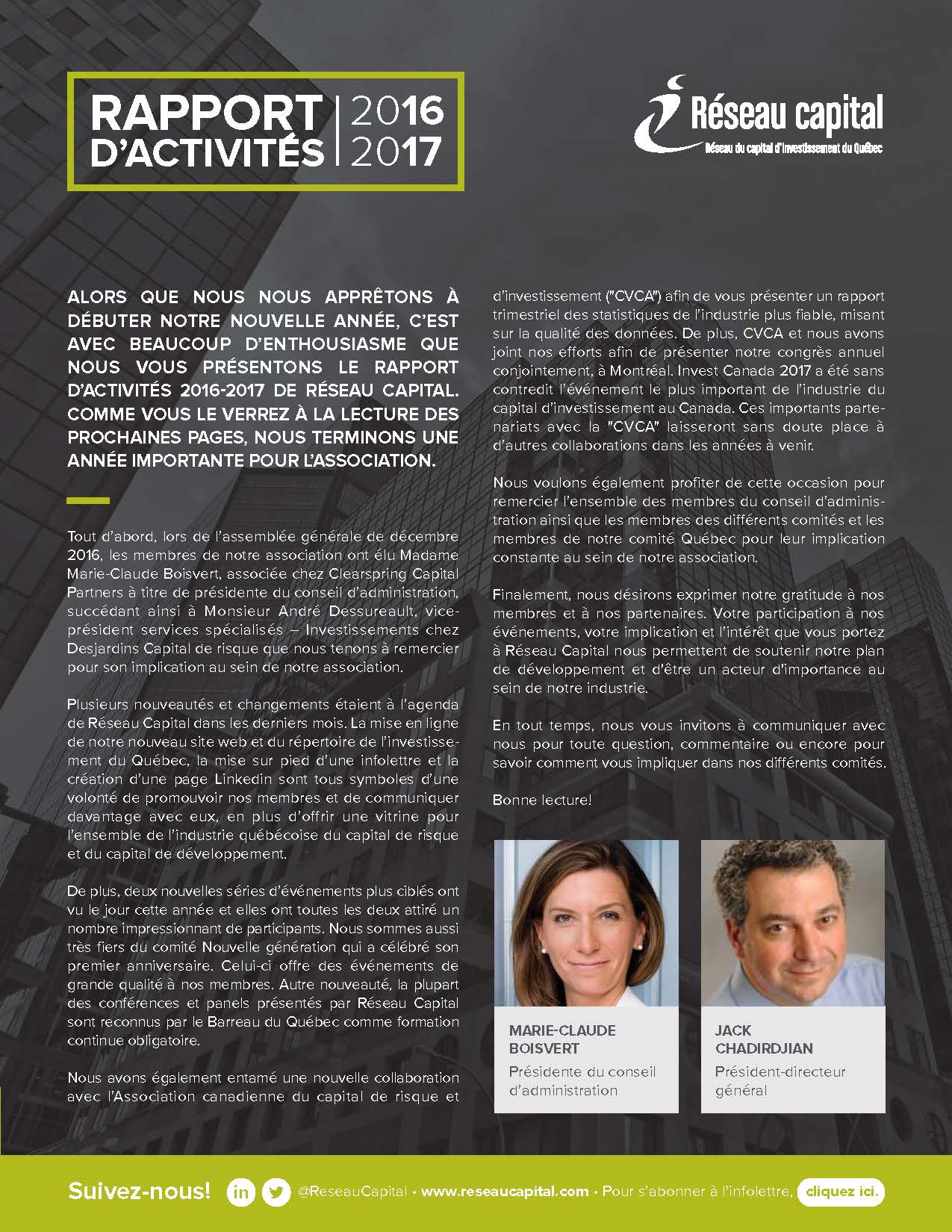 Lire le rapport d'activités complet